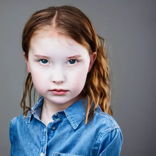 Image similar to portrait of a young girl wearing a shirt by mr doodle, beautiful composition, modern color palette, 50mm f1.8, ambient light,