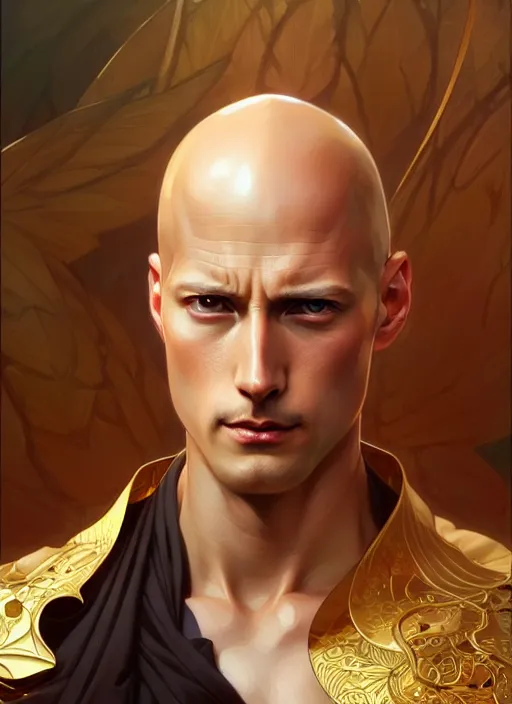 Prompt: ultra realistic illustration, handsome saitama, intricate, elegant, highly detailed, digital painting, artstation, concept art, smooth, sharp focus, illustration, art by artgerm and greg rutkowski and alphonse mucha and wlop