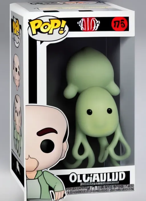 Image similar to funko pop figure of handsome squidward