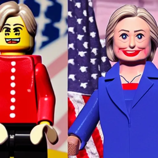 Image similar to lego hillary clinton