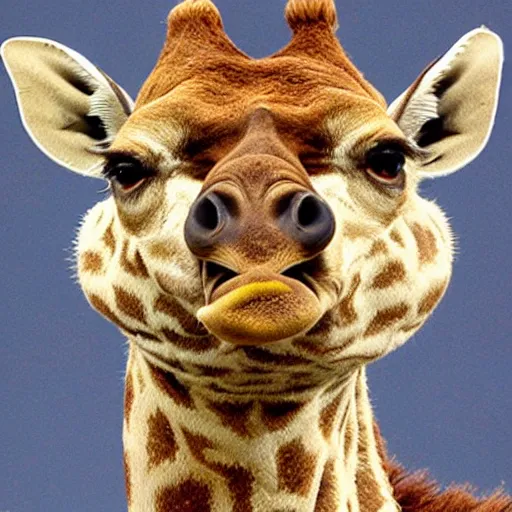 Image similar to a yogi giraffe