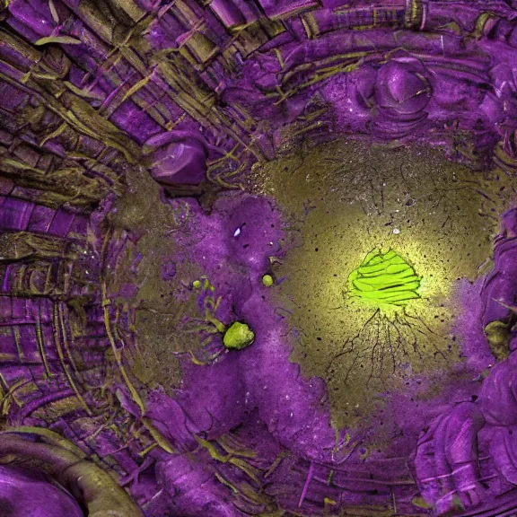 Prompt: detailed shot of inside a cavernous stomach of a giant goddess, the walls purple and pulsing, lots of acid pooling up on the floor, digesting and dissolving a small human as it thrashes in acid, food pov, micro pov, vore, digital art, furry art, anthro art, high quality, 8k 3D realistic, macro art, micro art, Furaffinity, Deviantart, Eka's Portal, G6