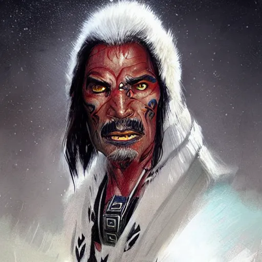 Prompt: Maori Tlingit Klingon by Greg Rutkowski