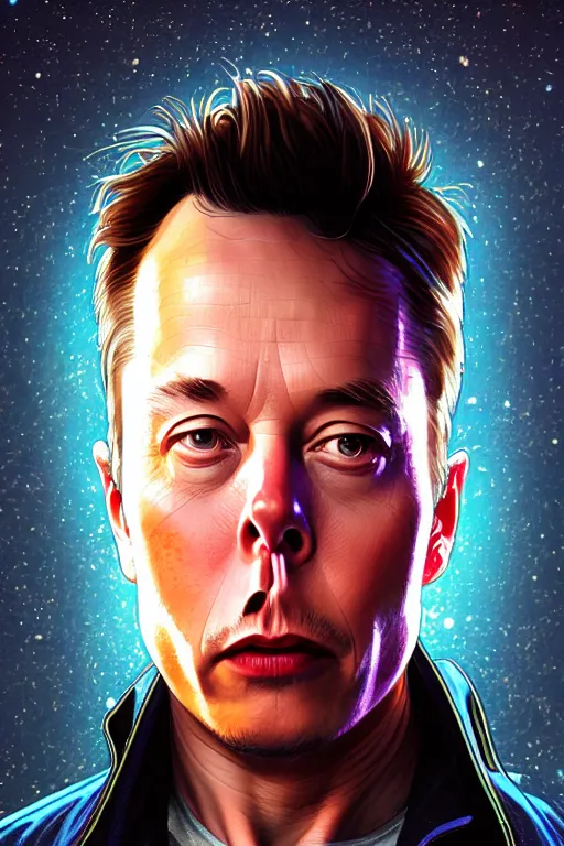 Image similar to elon musk as marty mcfly, realistic portrait, symmetrical, highly detailed, digital painting, artstation, concept art, smooth, sharp focus, illustration, cinematic lighting, art by artgerm and greg rutkowski and alphonse mucha