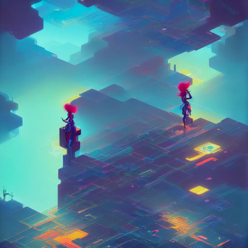 Image similar to a micro-service deployed to a datacenter, road, connector, defence, wall, cloud, security, cyber, attack vector, trending on Artstation, painting by Jules Julien, Leslie David and Lisa Frank and Peter Mohrbacher and Alena Aenami and Dave LaChapelle muted colors with minimalism