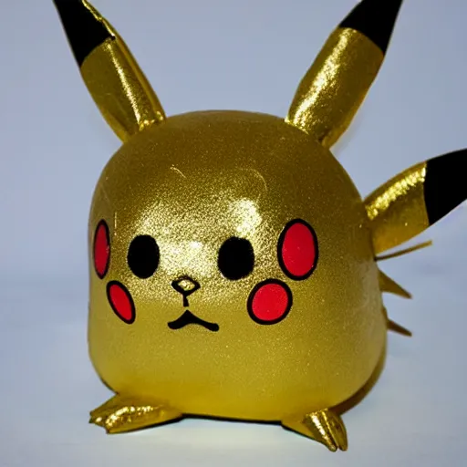 Prompt: a foil pikachu