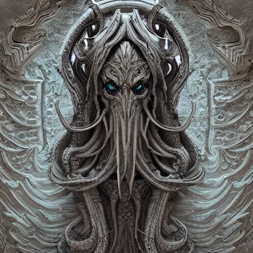 Image similar to a ancient cthulhu goddess, D&D, fantasy, intricate, highly detailed, artstation, concept art, smooth, octane render sharp focus, full color