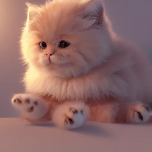 Prompt: portrait of the cutest cat ever, fluffy, photorealistic, soft lighting, unreal engine