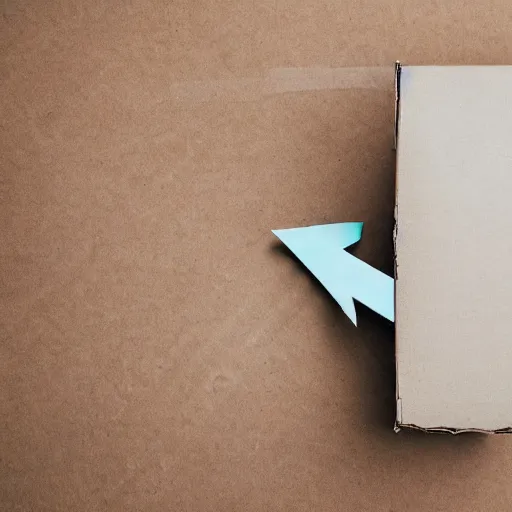 Prompt: broken and damaged cardboard box, wrapped in fragile tape, image white background