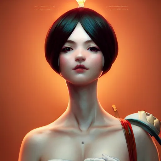 A cute feminine girl holding a glowing candle stable diffusion openart