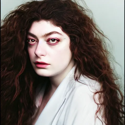 Image similar to lorde photoshoot for vogue magazine, trending on artstation