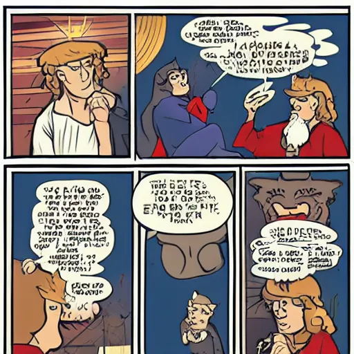 Prompt: cat boy jesus visits uncle sam