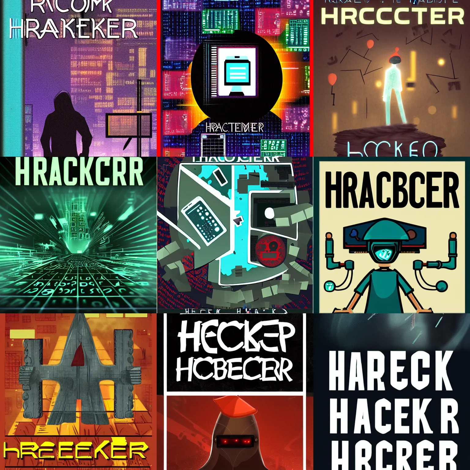 Prompt: book cover for prompt hacker