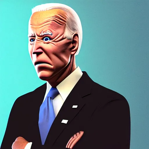 Image similar to creepypasta joe biden, hyperrealistic, claymation, volumetric lighting, 3 5 mm film still, concept art