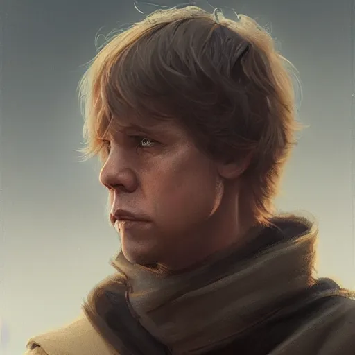 Image similar to portrait of a man by greg rutkowski, luke skywalker, star wars expanded universe, he is about 2 0 years old, highly detailed portrait, digital painting, artstation, concept art, smooth, sharp foccus ilustration, artstation hq