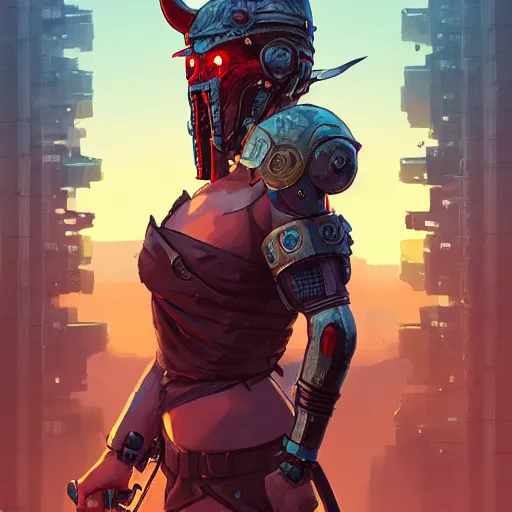 Image similar to cyberpunk viking helmet mask warrior goddess robot ninja fantasy, art gta 5 cover, official fanart behance hd artstation by jesper ejsing, by rhads, makoto shinkai and lois van baarle, ilya kuvshinov, ossdraws