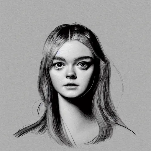 Image similar to professional painting of Elle Fanning in the style of George Stubbs, head and shoulders portrait, symmetrical facial features, smooth, sharp focus, illustration, intricate, stormy weather, extremely detailed masterpiece,