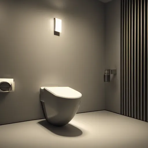 Prompt: : luxury abstract toilet, cinematic lighting, hyper - realistic, detailed, marcel duchamp, render by c 4 d octane, unreal engine, 8 k 3 d render