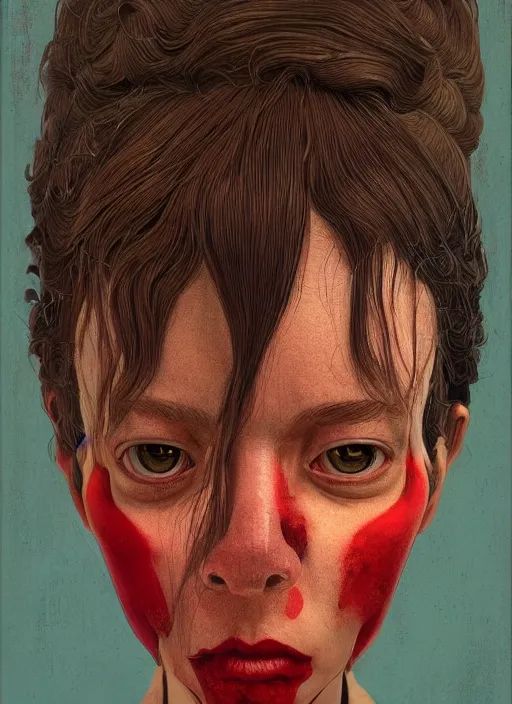 Image similar to portrait made from wood :: by Martine Johanna and Simon Stålenhag and Chie Yoshii and wlop and Guillermo del toro :: ornate, dynamic, particulate, rich colors, elegant, centered, artstation, smooth, sharp focus, octane render, 3d