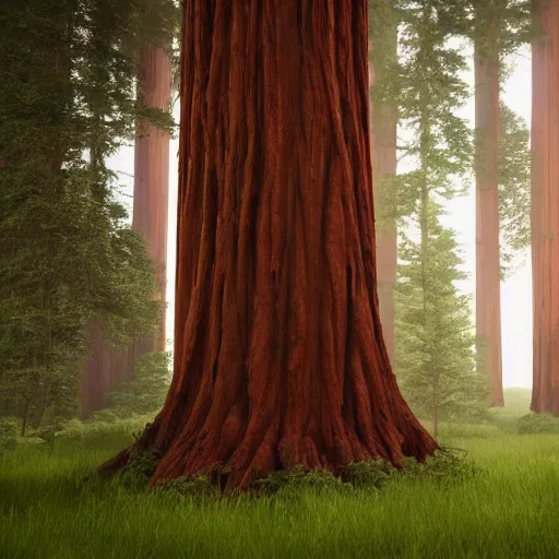 Prompt: Huge redwood tree, epic composition Trending on Artstation, octane render, Insanely Detailed, 8k, HD