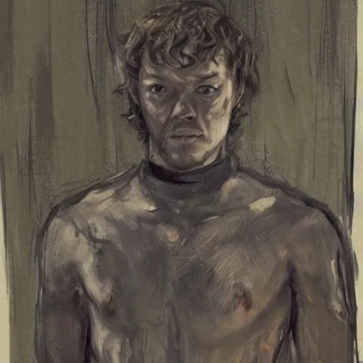 Prompt: an amazing masterpiece of art by theon greyjoy