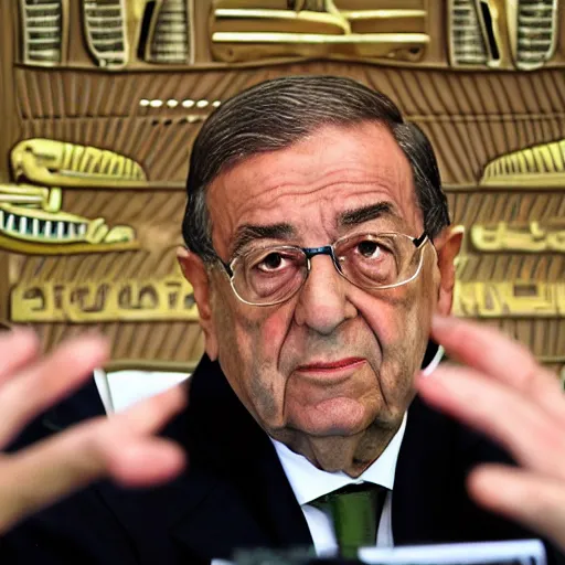 Image similar to florentino perez as egyptian pharaoh