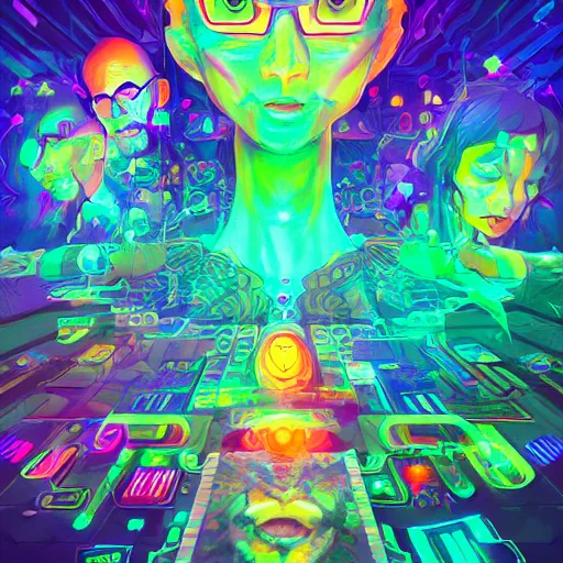 Image similar to skill magic geek inside matrix deepdream radiating a glowing aura stuff loot legends stylized digital illustration video game icon artstation lois van baarle, ilya kuvshinov, rossdraws,