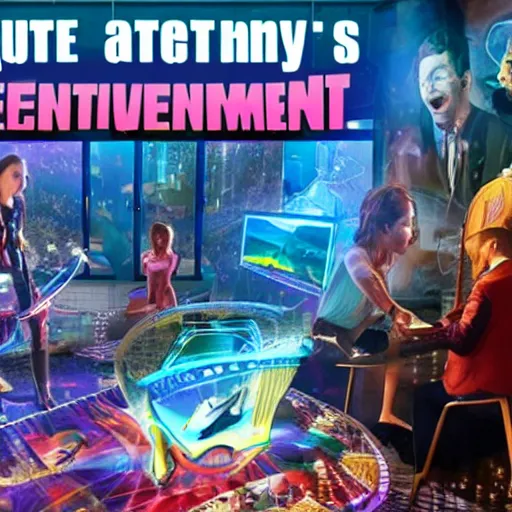 Image similar to in the future, entertainment will be randomly generated