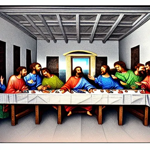 Image similar to last supper