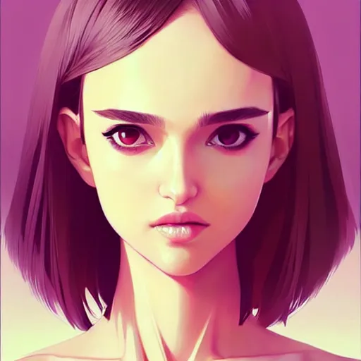 Image similar to a beautiful japanese natalie portman instagram model in crop top, by guweiz and wlop and ilya kuvshinov and artgerm, symmetrical eyes, aesthetic, gorgeous, stunning, alluring, attractive, artstation, deviantart, pinterest, digital art