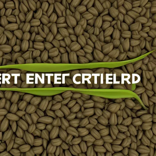 Prompt: 3d render of text that says caterpillars