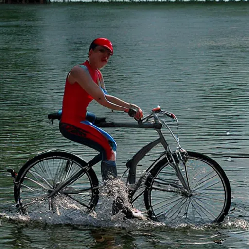 Prompt: water bicycle