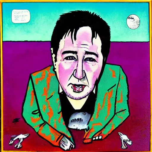 Image similar to bill hicks bill hicks madness outsider art