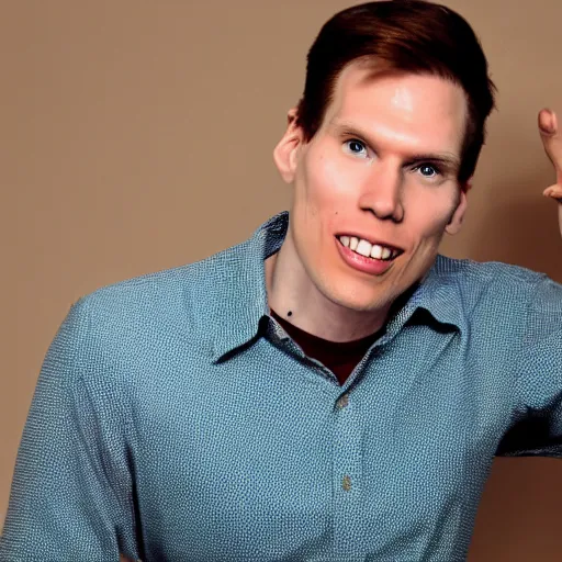 Prompt: jerma 9 8 5 doing a ted talk, professional photography, wide shot, film still, high resolution