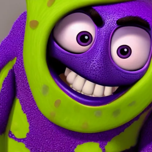Image similar to The Purple People Eater, Pixar ::