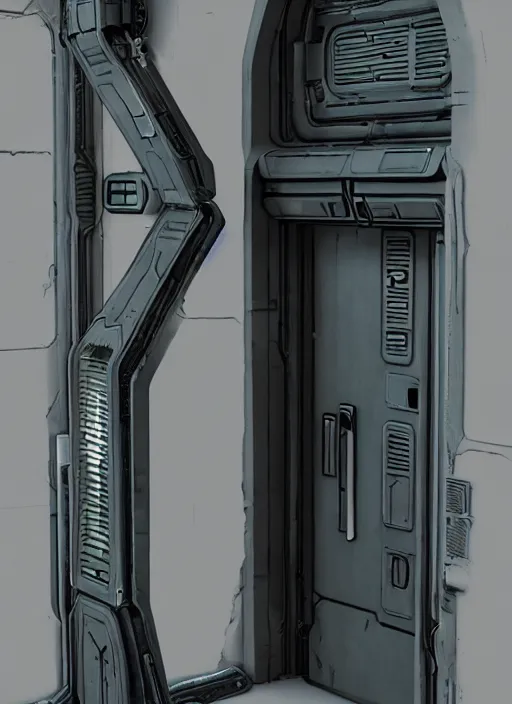 sci fi door concept