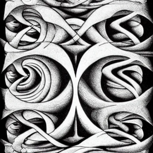 Image similar to subconscious psyche by escher