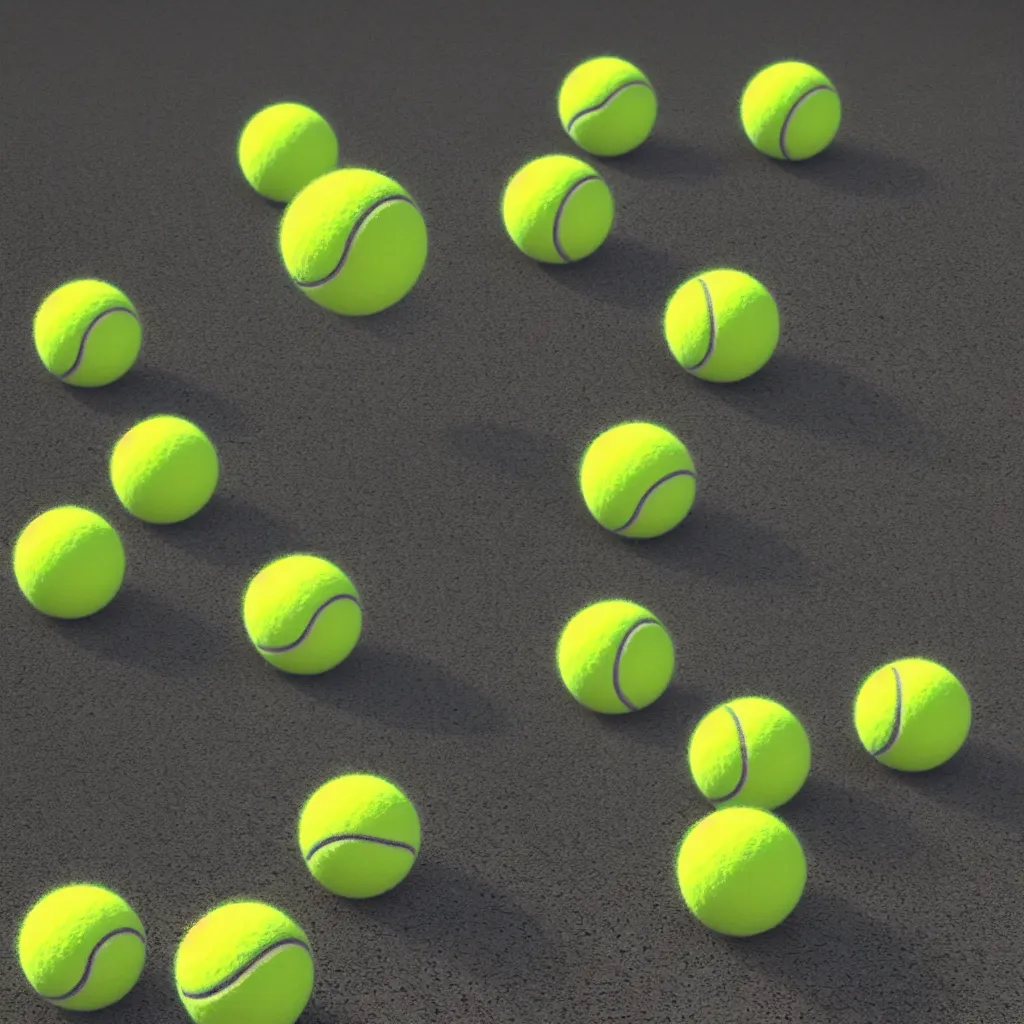 Prompt: a product picture of thousends of tennis balls, realistic, stock photo, photographic filter, unreal engine 5, realistic, hyperdetailed, 8 k, cinematic, volumetric lighting, very realistic effect, hd, hdr, 4 k, sharp focus, octane render, ultra detailed, high resolution, trending on artstation in the style of albert dros glowing rich colors powerful imagery