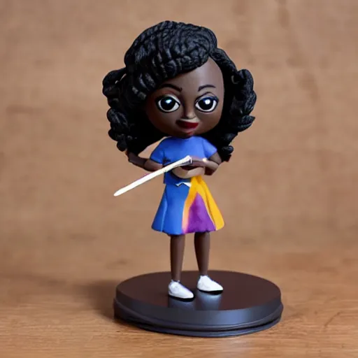 Image similar to viola davis cosplay maya angelou, stop motion vinyl action figure, plastic, toy, butcher billy style