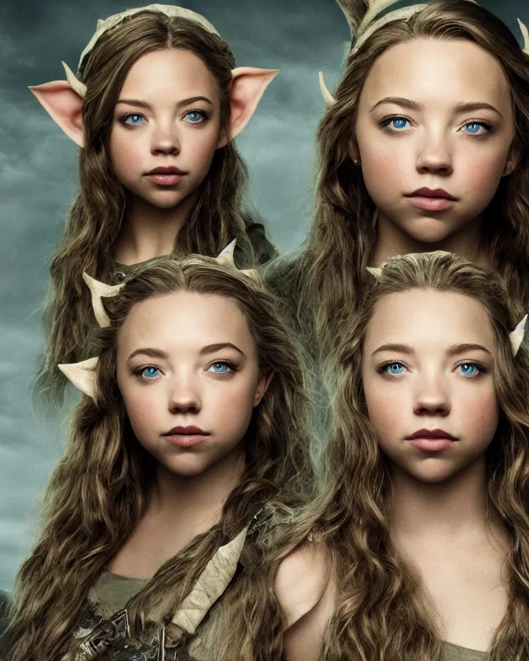 Image similar to portrait of sydney sweeney as an elf warrior,