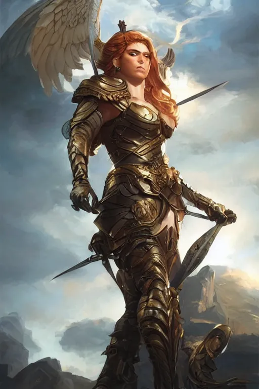 Image similar to amazon valkyrie athena, d & d, fantasy, portrait, highly detailed, headshot, digital painting, trending on artstation, concept art, sharp focus, illustration, art by artgerm and greg rutkowski and magali villeneuve