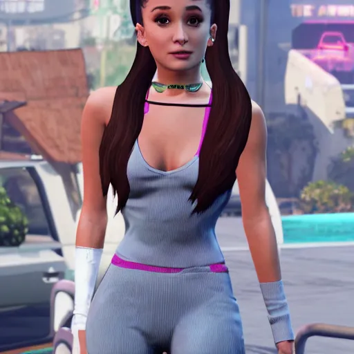 Prompt: Ariana Grande in GTA 5