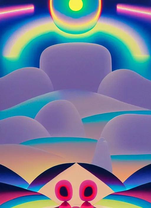 Image similar to endless by shusei nagaoka, kaws, david rudnick, airbrush on canvas, pastell colours, cell shaded, 8 k