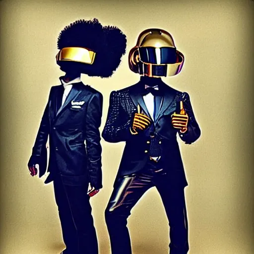 Image similar to Steampunk Daft Punk members