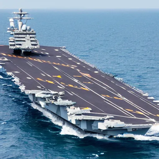 Prompt: aircraft carrier battle group
