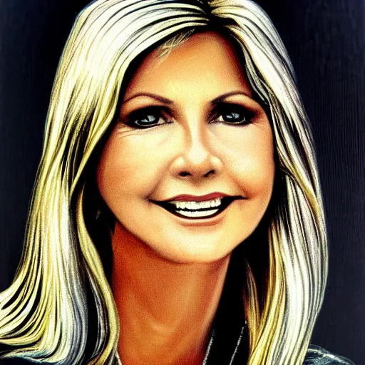 Image similar to Olivia newton-John portrait, intricate, highly detailed, photo realistic, sharp focus, 8K, realistic, high quality