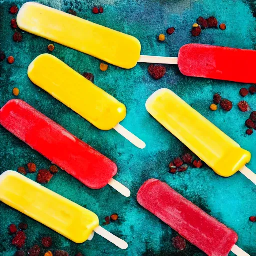 Prompt: fifteen popsicles