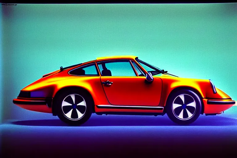 Image similar to designed by giorgetto giugiaro stylized poster of a single 9 1 1 concept, thick neon lights, ektachrome photograph, volumetric lighting, f 8 aperture, cinematic eastman 5 3 8 4 film