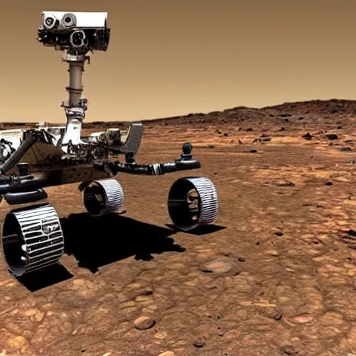 Prompt: carl sagan mars rover