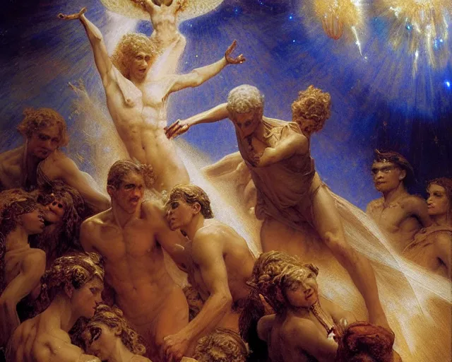 Image similar to the nine spheres of heaven from dante's divine comedy. highly detailed painting by gaston bussiere, craig mullins, j. c. leyendecker 8 k